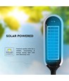 5W Solara LED Gartenlampe mit Sensor - Solar, IP65, 400lm, schwarz/weiß, inkl. Erdspieß und Batterie
