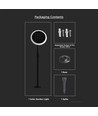 2 Stk. 3W LED Solar Gartenlampe - IP65, 2-in-1 Erdspieß oder Fuß, höhenverstellbar 42-80cm, schwarz/weiß, inkl. Batterie
