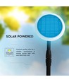 8W Solara LED Gartenlampe mit Solar - IP65, 360 Grad, höhenverstellbar, Dämmerungssensor, inkl. Batterie