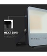 50W LED Fluter - 6400K Schwarzes Gehäuse, Graues Glas, 185lm/W