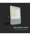 50W LED Fluter - 6400K Schwarzes Gehäuse, Graues Glas, 185lm/W