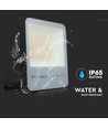 50W LED Fluter - 6400K Schwarzes Gehäuse, Graues Glas, 185lm/W