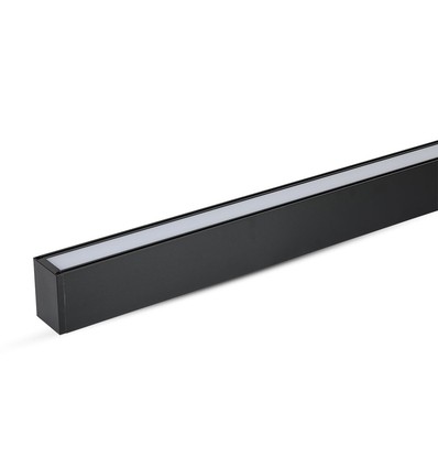 120cm 40W LED Lichtleiste mit Samsung Chip - 3400lm, dimmbar, silber/schwarz Aluminium, 6400K