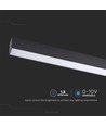 120cm 40W LED Lichtleiste mit Samsung Chip - 3400lm, dimmbar, silber/schwarz Aluminium, 6400K