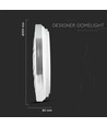 40W LED Designer Deckenleuchte - 4000lm, 3-in-1 CCT, dimmbar mit Fernbedienung, Ø39,5cm, Wave Cover