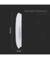 LED Designer-Deckenleuchte - 30W/60W/30W, Fernbedienung, CCT wechselbar, dimmbar, Diamantabdeckung