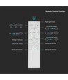 LED Designer-Deckenleuchte - 30W/60W/30W, Fernbedienung, CCT wechselbar, dimmbar, Diamantabdeckung
