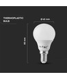 6 Stk. E14 4,5W LED Tropfenlampe - P45, 4000K, 470lm, 6er-Pack