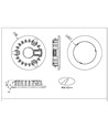 LEDlife Unni68 Möbel-Einbaustrahler - Loch: Ø5,6 cm, Maße: Ø6,8 cm, RA95, schwarz, 12V DC