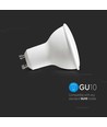 6 Stk. 4,5W LED Leuchtmittel - GU10, 400lm, 110 Grad, milchweißes Glas