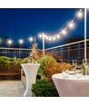0,5W - LED-Lichterkette mit Glühbirnen, 10m, 20 Glühbirnen, EU-Stecker, 6000K, 24V