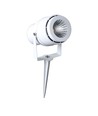 12W LED Gartenstrahler mit Erdspieß - IP65, 3000K, weiß, 20 Grad, Aluminium