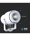 12W LED Gartenstrahler mit Erdspieß - IP65, 3000K, weiß, 20 Grad, Aluminium