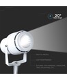 12W LED Gartenstrahler mit Erdspieß - IP65, 3000K, weiß, 20 Grad, Aluminium