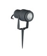 12W LED Gartenstrahler mit Erdspieß - Grau, IP65 Außen, 3000K