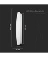 36W LED Deckenleuchte mit Sterneffekt - Ø48cm, 3-in-1 CCT, 3900lm, weißer Rand, inkl. Leuchtmittel