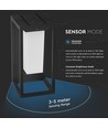 2W Solara Wandleuchte mit Solarzelle - Samsung LED, IP65, Bewegungsmelder, 3000K, grau, inkl. Leuchtmittel