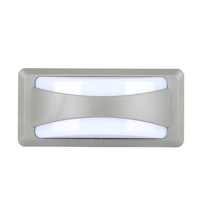 12W LED Wandleuchte - Softlight, 4000K, Graues Gehäuse