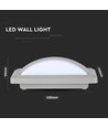 12W LED Wandleuchte - Softlight, 4000K, Graues Gehäuse