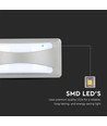 12W LED Wandleuchte - Softlight, 4000K, Graues Gehäuse