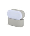 5W LED Wandleuchte - IP65, grau, 4000K, verstellbar, 11 x 5,4 cm