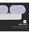 2x5W LED Wandleuchte - Verstellbar, Außenbereich IP65, 3000K, Weiß, Gehäuse
