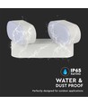 2x5W LED Wandleuchte - Verstellbar, Außenbereich IP65, 3000K, Weiß, Gehäuse