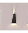 6W Schwarze Wandleuchte mit Up/Down Licht - IP65, Aluminium, 3000K, inkl. Leuchtmittel