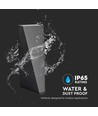 6W Schwarze Wandleuchte mit Up/Down Licht - IP65, Aluminium, 3000K, inkl. Leuchtmittel