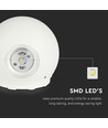 4W weiße LED Wandleuchte - IP65, 3000K, rund, Außenbereich, inkl. Leuchtmittel