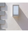 12W LED Wandleuchte, IP65 - Grau, 1250lm, 3000K, Außenbereich, quadratisch
