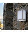 12W LED Wandleuchte - 4000K, graues Gehäuse