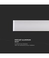 17W LED Wandleuchte, 135lm/W - IP44, weiß, 61cm, 2300lm, Innen / Außen