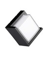 12W Wandleuchte 4000K Schwarz, quadratisch