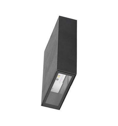 4W LED Wandleuchte, schwarz - 400lm, IP65, 360 Grad, 6400K