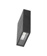 4W LED Wandleuchte, schwarz - 400lm, IP65, 360 Grad, 6400K