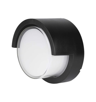 7W Ø16cm LED Wandleuchte - IP65, schwarz, rund, warmweiß, Innen / Außen, inkl. Leuchtmittel