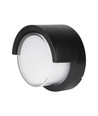 7W Ø16cm LED Wandleuchte - IP65, schwarz, rund, warmweiß, Innen / Außen, inkl. Leuchtmittel