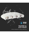 7W sandweiß LED Wandleuchte - 940lm, 4000K, inkl. Leuchtmittel