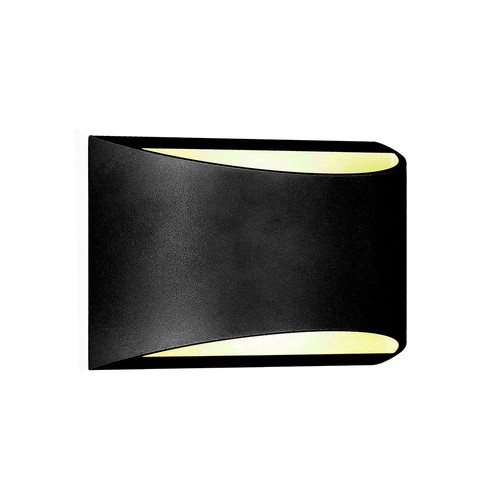10W LED Wandleuchte mit Up/Down Light - IP54 Außen, schwarz, 4000K, Bridgelux Chip, inkl. Leuchtmittel