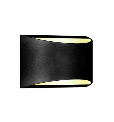 10W LED Wandleuchte mit Up/Down Light - IP54 Außen, schwarz, 4000K, Bridgelux Chip, inkl. Leuchtmittel
