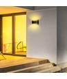 10W LED Wandleuchte mit Up/Down Light - IP54 Außen, schwarz, 4000K, Bridgelux Chip, inkl. Leuchtmittel