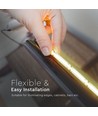 5m 13W/m RGB COB-LED Strip - 24V, IP20, 422 LED pro Meter, 10mm Breite