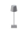 3W wiederaufladbare LED Tischleuchte, Touch dimmbar - 5V, Grau, 3000K, 4000mAh Akku, Eisen