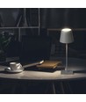 3W wiederaufladbare LED Tischleuchte, Touch dimmbar - 5V, Grau, 3000K, 4000mAh Akku, Eisen