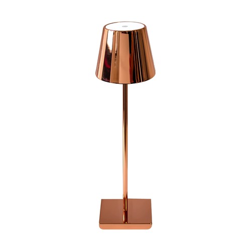 3W wiederaufladbare LED Tischleuchte, Gold - Touch dimmbar, 3000K, 4000mAh Akku, 5V USB