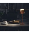 3W wiederaufladbare LED Tischleuchte, Gold - Touch dimmbar, 3000K, 4000mAh Akku, 5V USB