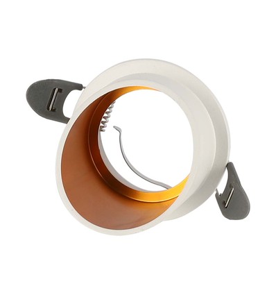 GU10 Einbaustrahler - Rund, Weiß, Aluminium, Ø6,8cm, Ausschnitt: Ø6,1cm, ohne Leuchtmittel