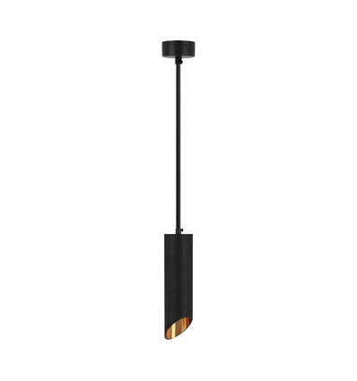 GU10 Pendelleuchte Ø5,5x20cm - schwarz, ohne Leuchtmittel