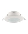 GU10 Einbaustrahler - Rund, weiß, IP44, PC-Kunststoff, Loch: Ø7 cm, Maße: Ø9,2 cm